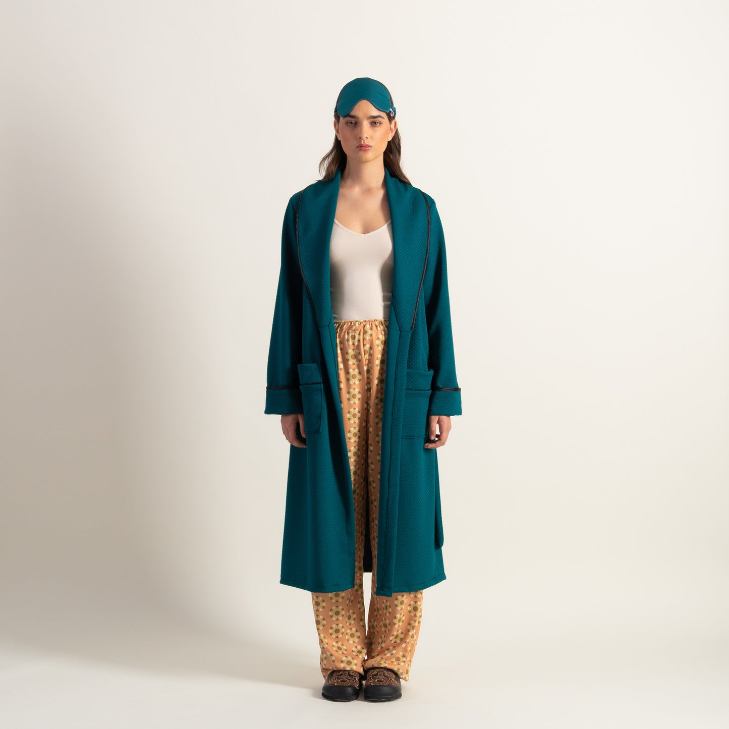 Robe de Chambre GLORIA verde ingles