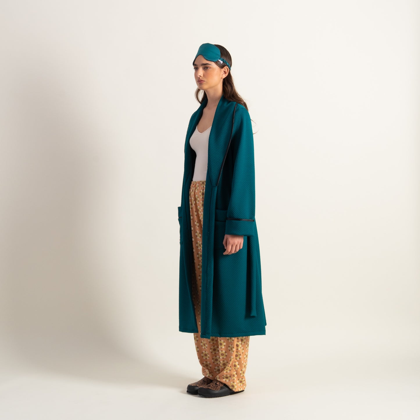 Robe de Chambre GLORIA verde ingles