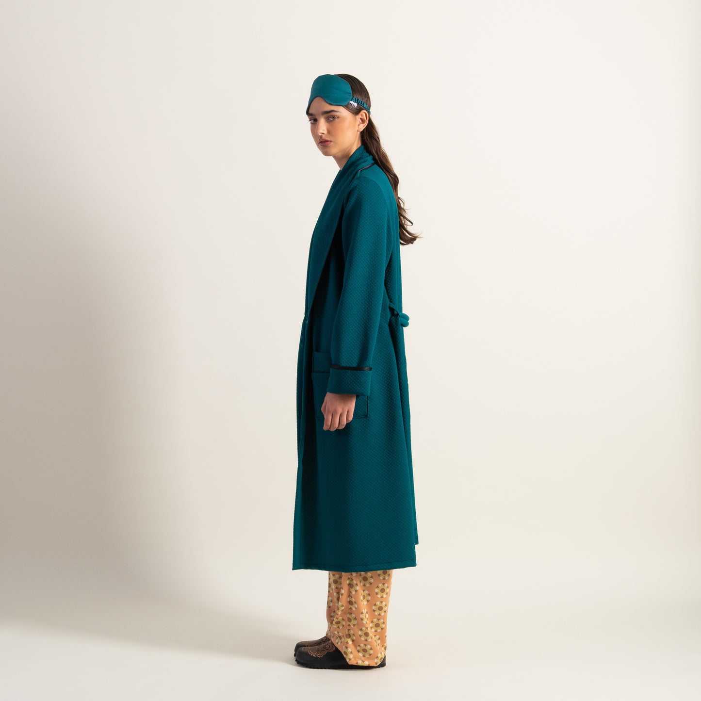 Robe de Chambre GLORIA verde ingles