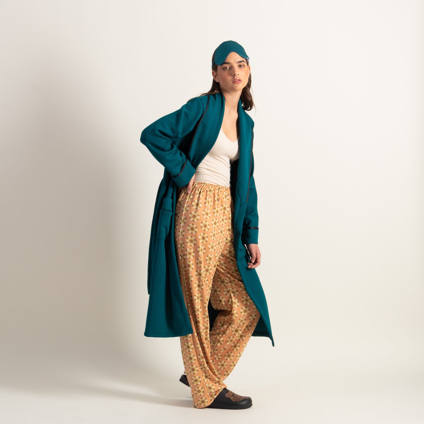 Robe de Chambre GLORIA verde ingles