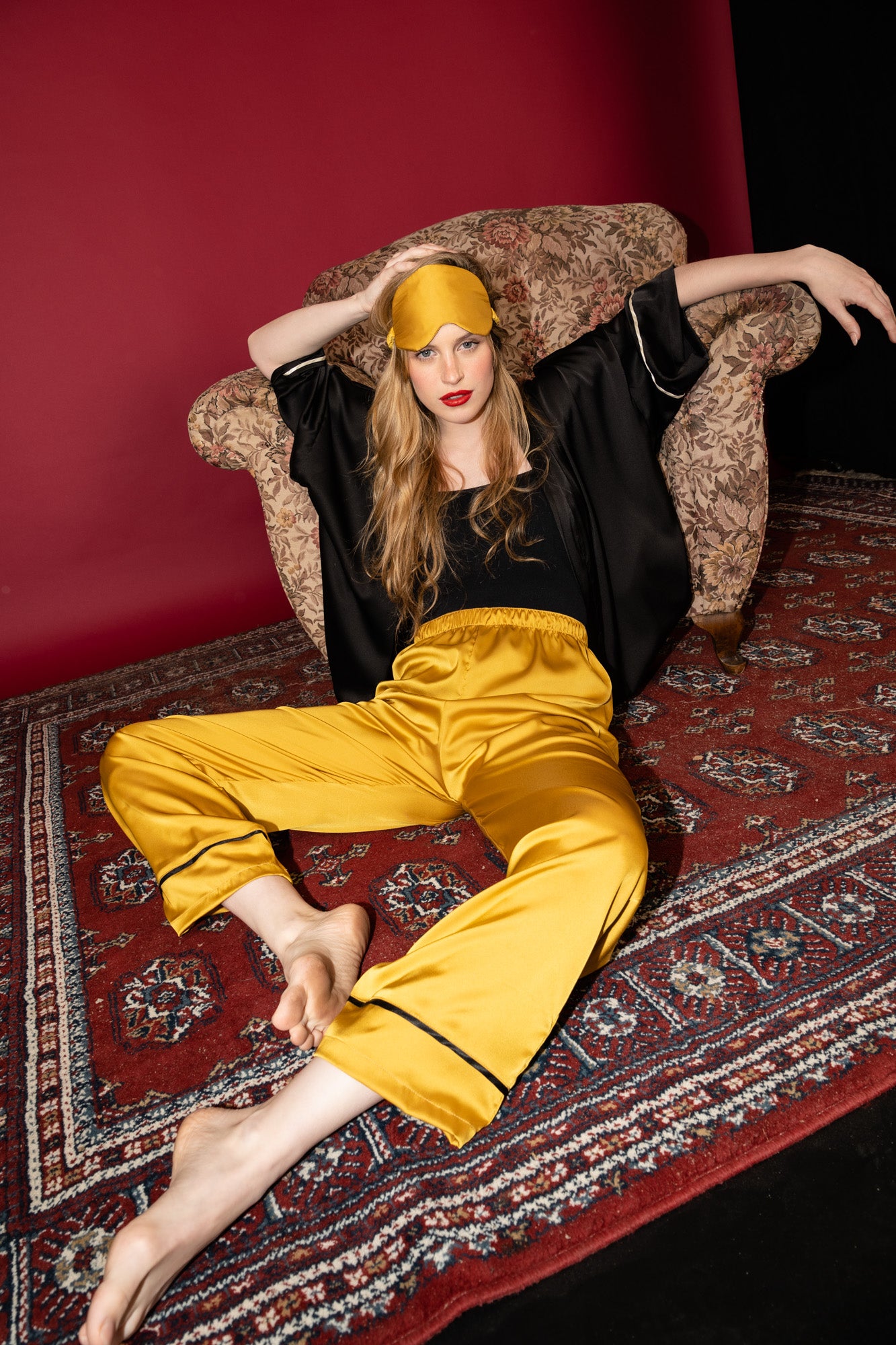 Pantalón pijama mostaza